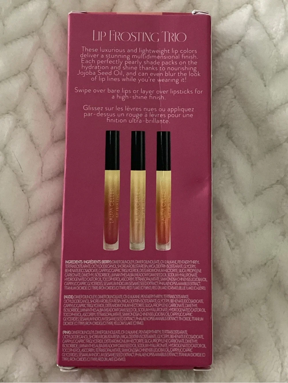 Laura Geller Lip Frosting Lipgloss Trio Set BNIB